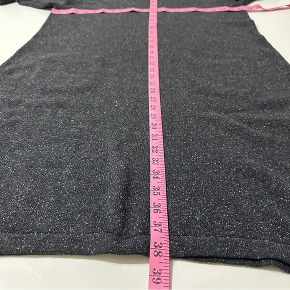 J. Jill Charcoal Grey Marled Silk & Cotton Knit Boho Sweater Dress  XL - Picture 7 of 9